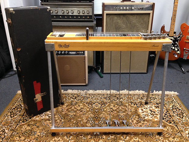 Sho Bud Maverick 10 String Pedal Steel guitar Early 70 s W Case and Tone Bar Very Rare Wow