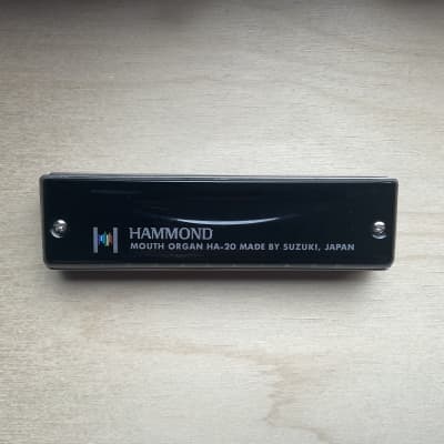 Suzuki Hammond Mouth Organ HA-20 Harmonica in Key of C - Black image 3