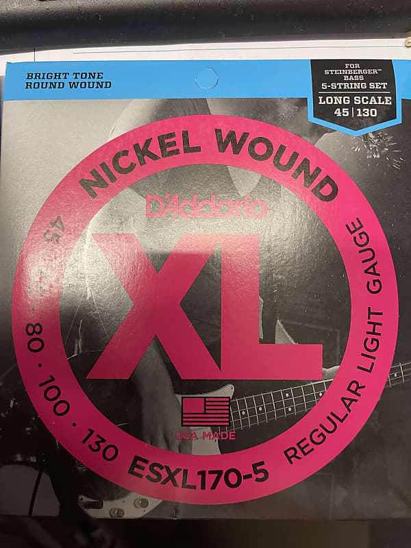 Daddario ESXL1705 strings Steinberger double ball end Reverb