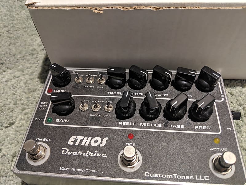 Ethos Overdrive TLE/Classic switch, HRM EQ HRM bypass Reverb UK