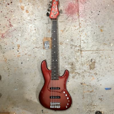 Freedom Custom Guitar Research Rhino-5 2019 Red Metallic image 3