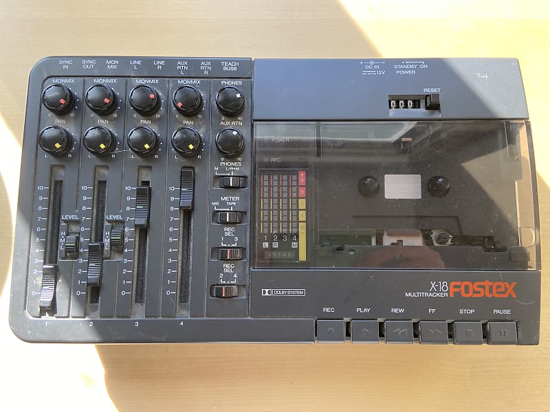 Fostex X18 4 Track Multitrack Cassette Recorder Reverb