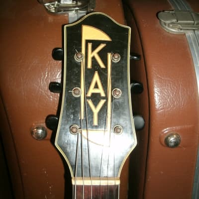 1947-51 Kay 17" Archtop guitar cherry sunburst DeArmond pickup image 4
