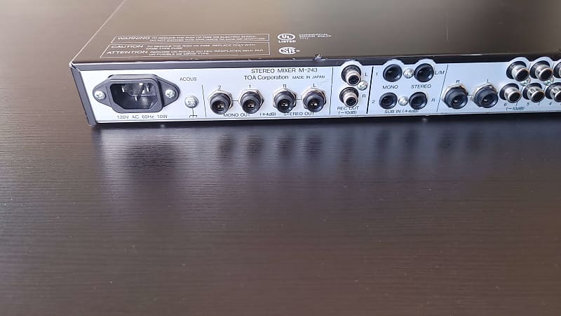 ＴＯＡ　STEREO MIXER M-243 M-243 | Products | TOA United States, Inc.