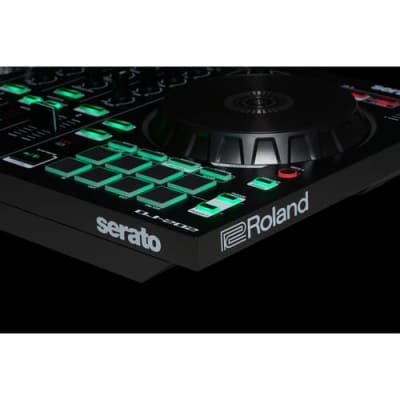 Roland DJ-202 Serato DJ Controller with KRK ROKIT RP5 G3 ACTIVE STUDIO MONITOR (PAIR) and RCA Cables image 6