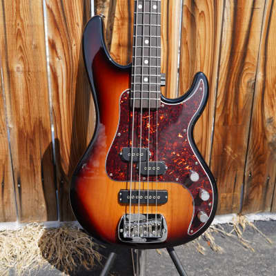 G&L USA Fullerton Deluxe SB-2 3-Tone Sunburst 4-String Electric Bass Guitar w/ Deluxe Gig Bag (2024) image 4