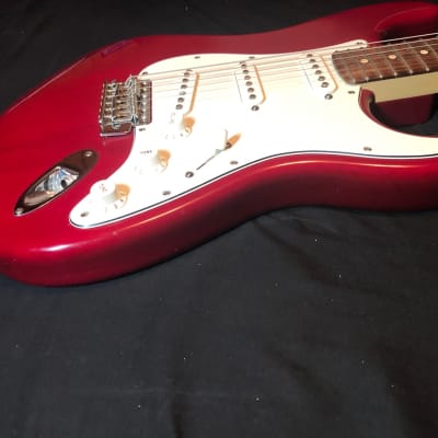 Fender Highway One Stratocaster with Rosewood Fretboard 2007 Midnight Wine Transparent image 12