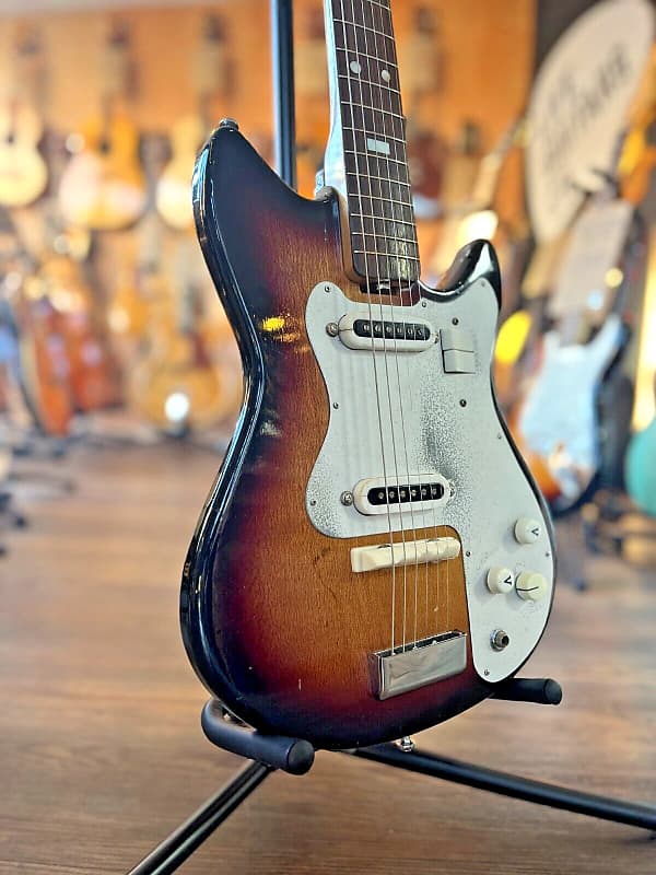 1960's Guyatone LG55W Vintage Electric Guitar (with Original Reverb