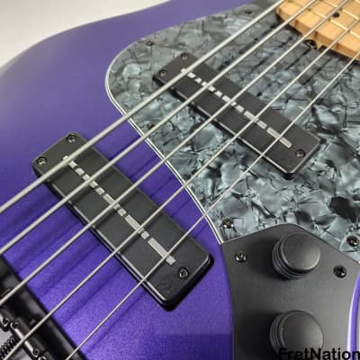 Valenti V21-J5 5-String Fire Mist Purple J-Bass 9.10lbs #262 | Reverb