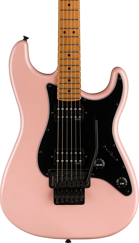 Squier Contemporary Stratocaster HH FR. Roasted Maple Fingerboard, Black Pickguard, Shell Pink Pearl image 1