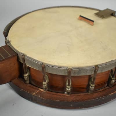 c. 1920's 4-String Tenor Banjo Natural NEEDS WORK image 10