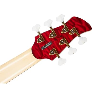 Yamaha John Patitucci Signature TRBJP2CASETDR 6-String Bass w/Case - Translucent Dark Red image 7