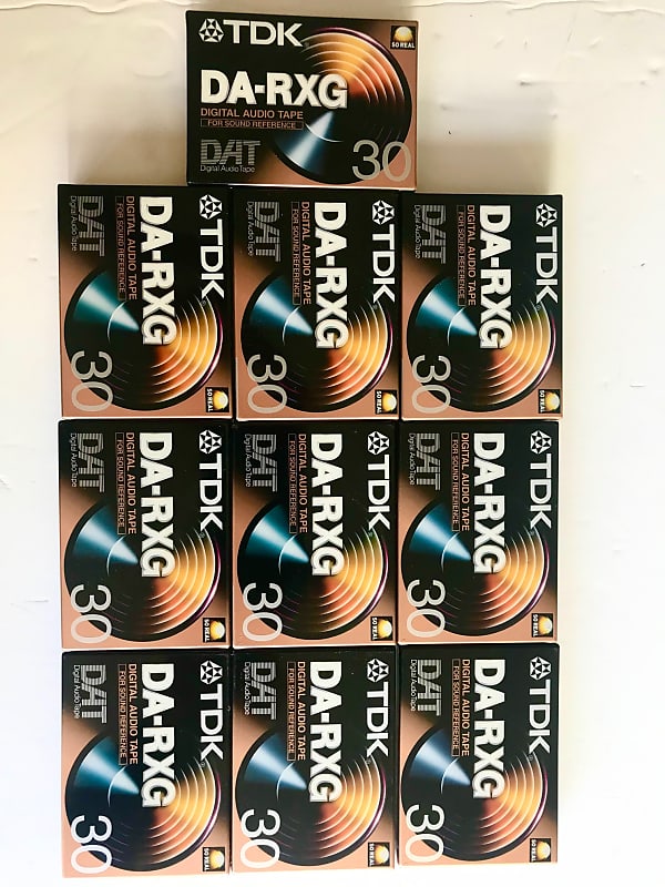 TDK Ten (10) TDK DA RXG DAT 30 tapes NEW sealed | Reverb Portugal