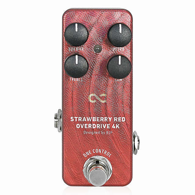 One Control Strawberry Red Overdrive 4K OC-SROD4Kn - BJF Series Effects  Pedal for Electric Guitar - NEW!