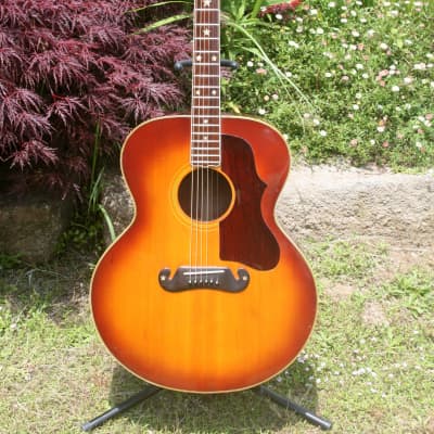 Greco Canda 404 J200 style guitar 1972 Sunburst+Original Hard Case FREE image 2