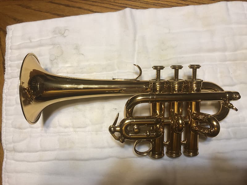 BerkeleyWind Pro Bb/A/G Gold Brass Piccolo Trumpet