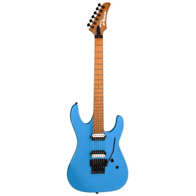 Dean Modern MD24 Roasted Maple Vintage Blue Electric Guitar, Hard Case Bundle image 2