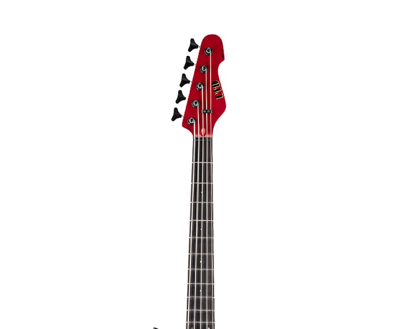 ESP LTD AP-5 5-String Bass Guitar - Candy Apple Red Satin | Reverb
