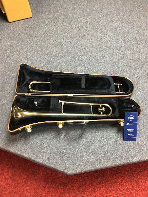Bach TB301 Student Model Trombone - Clear-Lacquered Brass image 1