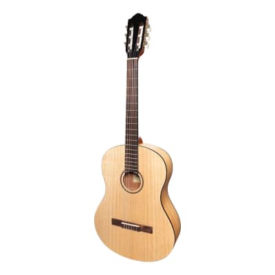 Martinez 'Slim Jim' Full Size Student Classical Guitar Pack with Built In Tuner (Mindi-Wood) image 2