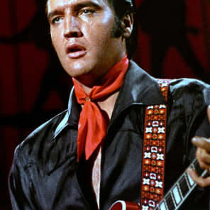 Vintage Ace Guitar Strap (Hendrix Woodstock, Elvis, Johnny Cash Pattern) image 6