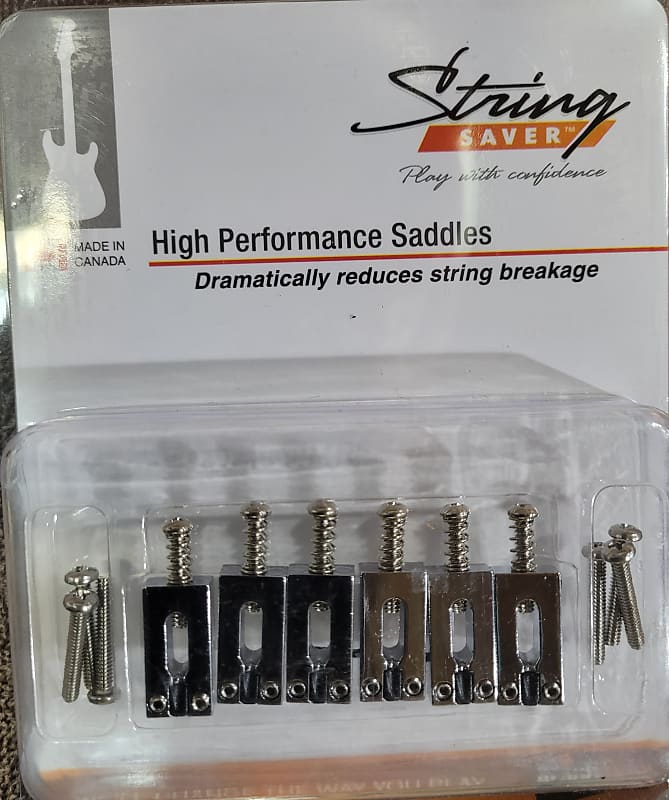 Graph Tech String Saver Saddles Chrome | Reverb
