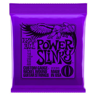 Ernie Ball 2220 Power Slinky Nickel Wound Guitar String Set, .011 - .048 image 1