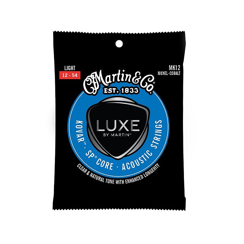 Martin MK12 Luxe Kovar SP Core Acoustic Guitar Strings Light 12 54