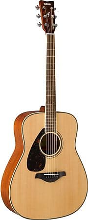 Yamaha FG820L Folk Acoustic Guitar with Solid Spruce Top LeftHanded image 1