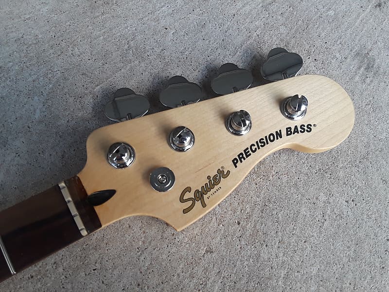 Fender Squier Precision Bass Guitar Neck + Tuners Reverb