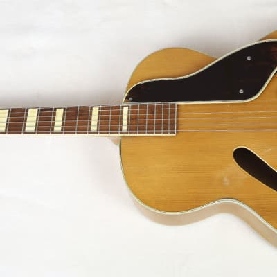 Vintage 1943 GRETSCH Synchromatic 160 Acoustic Archtop w/Cat's Eye F-Holes, Natural Finish image 4