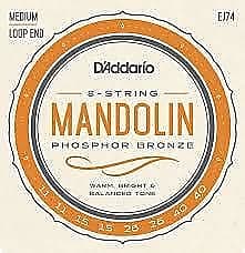 D'Addario EJ74 Phosphor Bronze Mandolin Strings - .011-.040 image 1