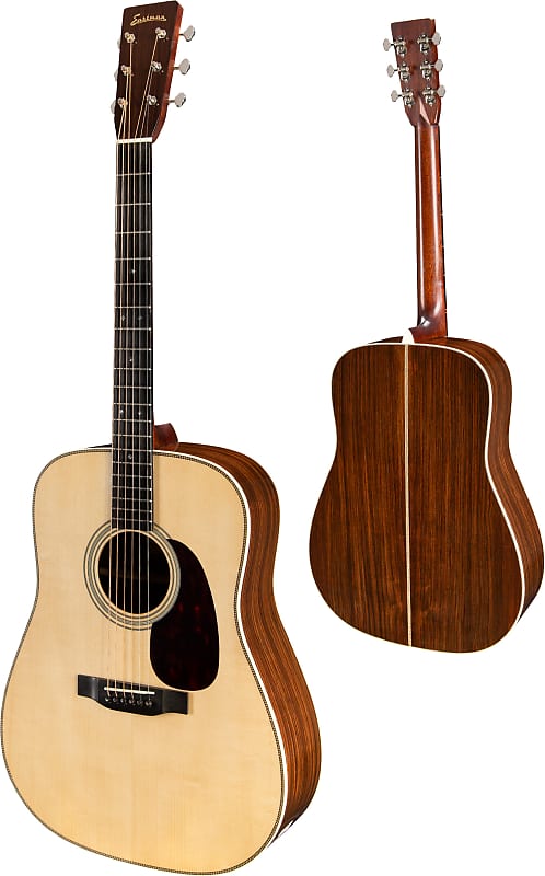 Eastman E20D Dreadnought Acoustic Guitar, Natural Finish w/ Hardshell Case image 1