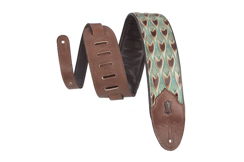 Levy's Leathers - M4WP-004 - 3" Wide Embossed Leather Guitar Strap image 1