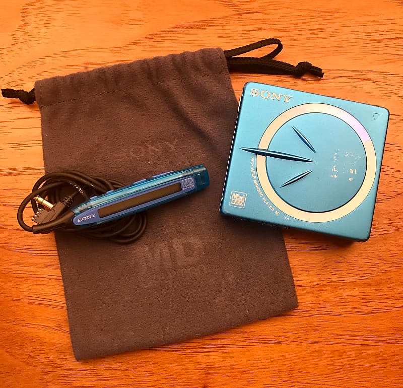 Rare Sony MZE60 Portable Digital MiniDisc Player with Remote Reverb