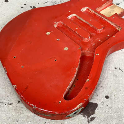 Vintage Vox Consort Guitar Body Red 1960's for Project or Restoration image 7