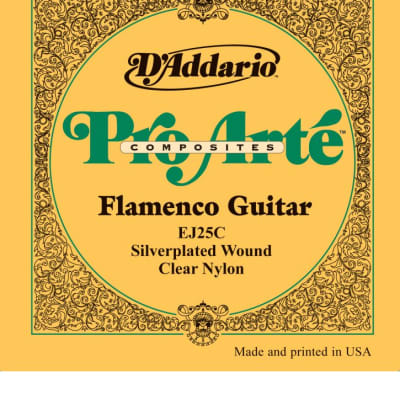 D'Addario EJ25C  Pro-Arte Clear Nylon Composite Flamenco Guitar Strings image 3