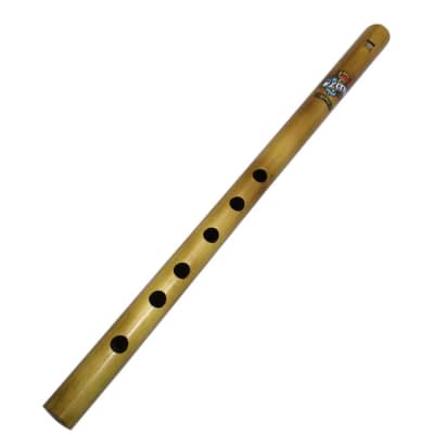 Zaza Percussion- 6 Finger holes -  Polished Bamboo Flute state C# - 16'' (Indian Flute) image 1