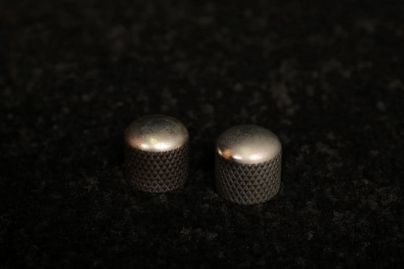 Telecaster Tele Precision Bass Pbass Dome Knobs Nickel Reverb