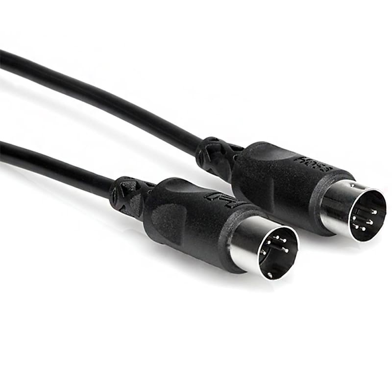Hosa MID-320BK 5 Pin DIN MIDI Cable - 20 Feet - Black image 1