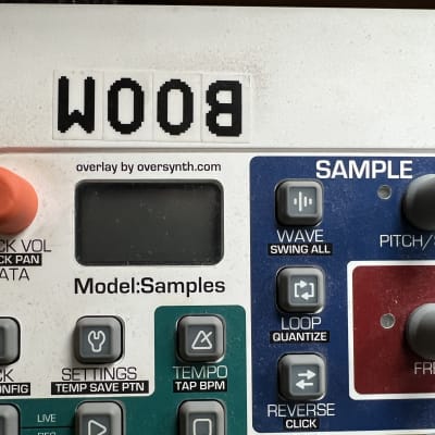 Elektron Model:Samples 2019 - 2020 - White - with Overlay Cover and myvolts USB power image 2