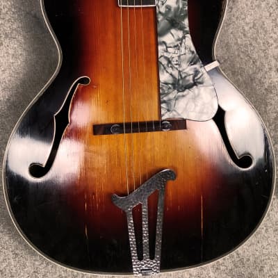Musima  Solid Top Vintage Archtop Guitar East Germany 1960ies 1970ies partly restored image 5