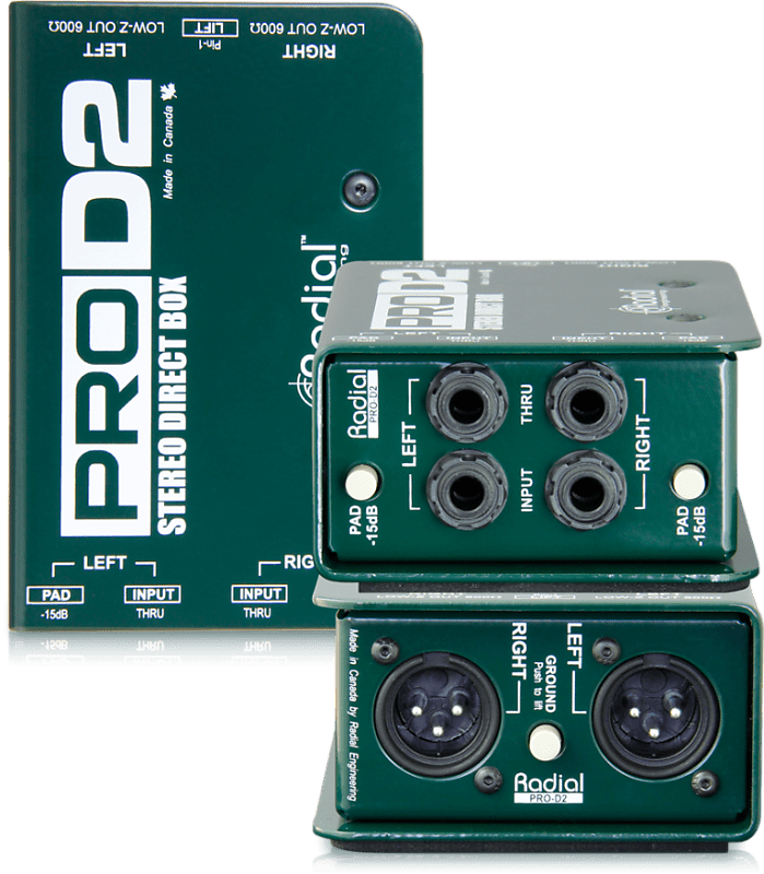 Radial PROD2 Passive 2-Channel Stereo Direct Box | Reverb