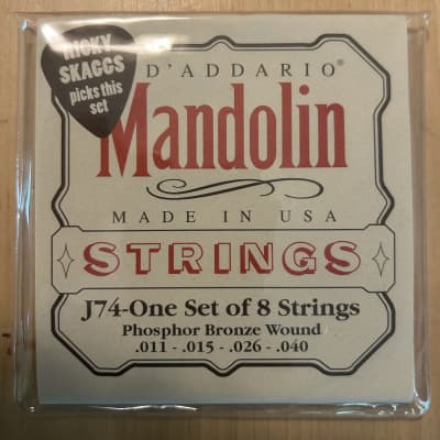 D'Addario J74 Phosphor Bronze Mandolin Strings 11–40 - 8 Complete Sets image 2