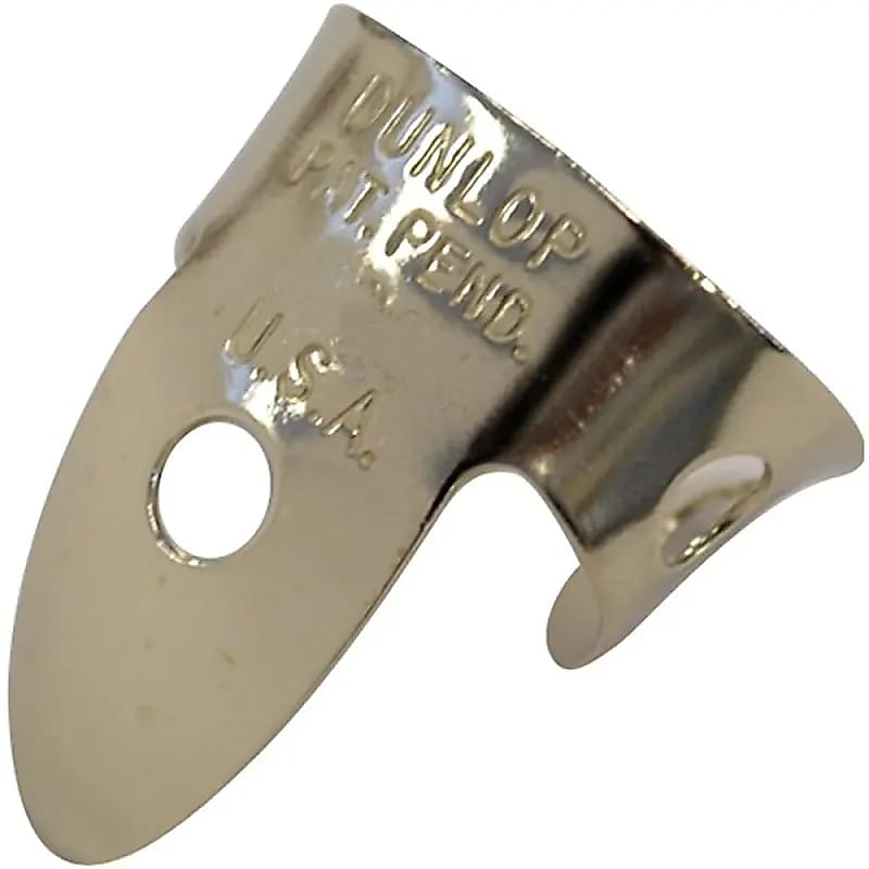 Dunlop 33P0020 Nickel Silver .020mm Finger/Thumbpicks (5-Pack) image 1