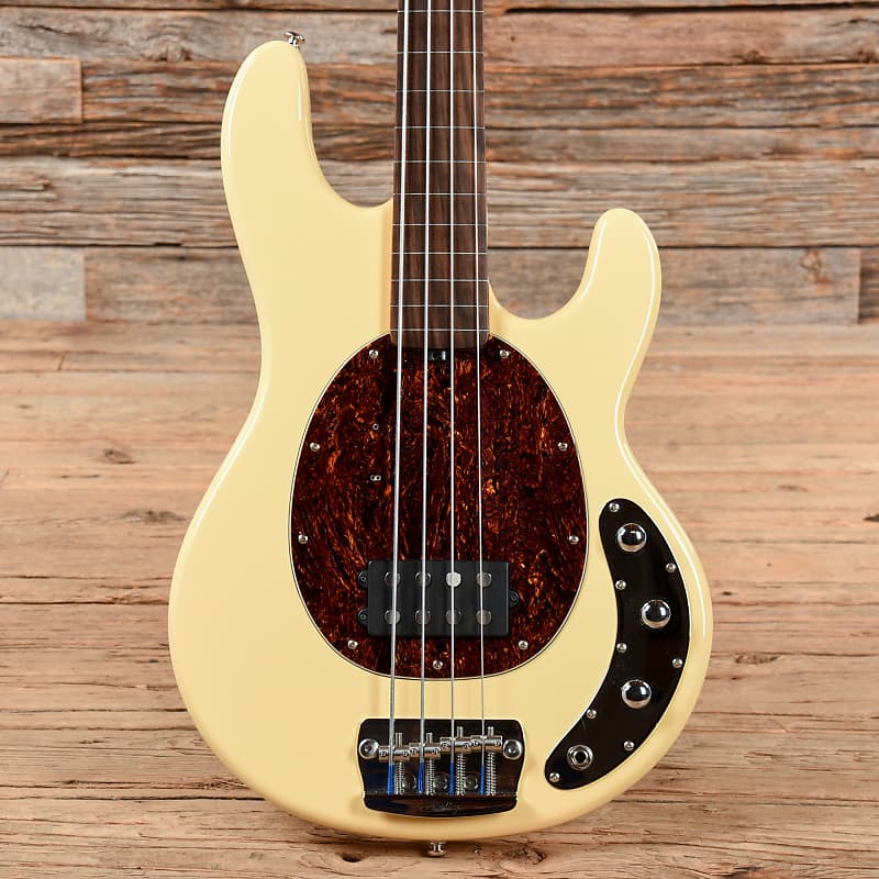 Sterling by Music Man Ray34CA Fretless White | Reverb