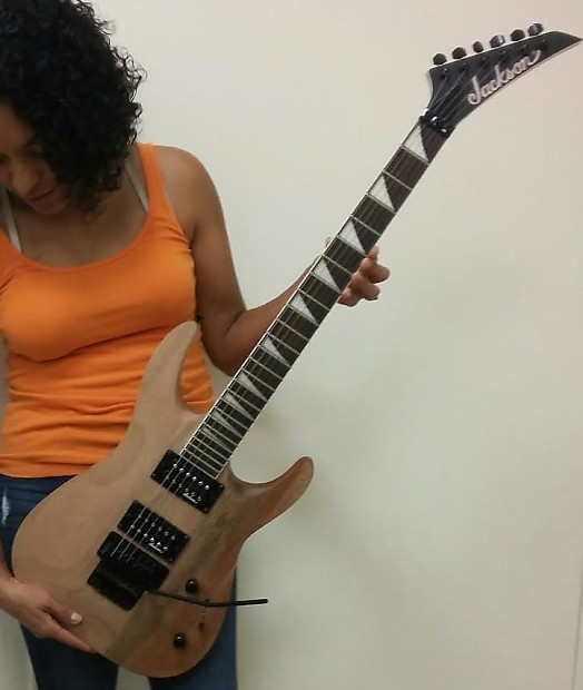 Jackson JS32 Dinky Electric Guitar DKA Natural Oil Finish Floyd Rose