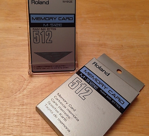 Roland M-512E 64K RAM Memory Card B-Stock Like New for D JV JD U Series  Synths