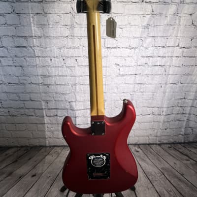 Fender Standard Stratocaster Satin with Maple Fretboard 2003 - 2006 - Candy Apple Red image 4