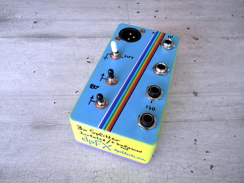 dpFX Pedals - 3-way splitter, Isolated, w/ phase reverse & XLR out image 1